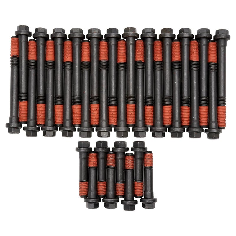 EngineQuest Store Big Block V8 Cylinder Head Bolt Set | Fits 454/502 Engines (1965-1998) | Hardened Steel Construction | Complete Engine Replacement - Image 1